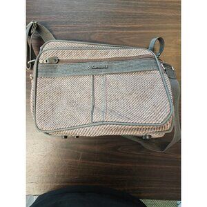 VTG Samsonite Cordoba Brown Wool Carry On Bag Luggage Suitcase Flight Pilot